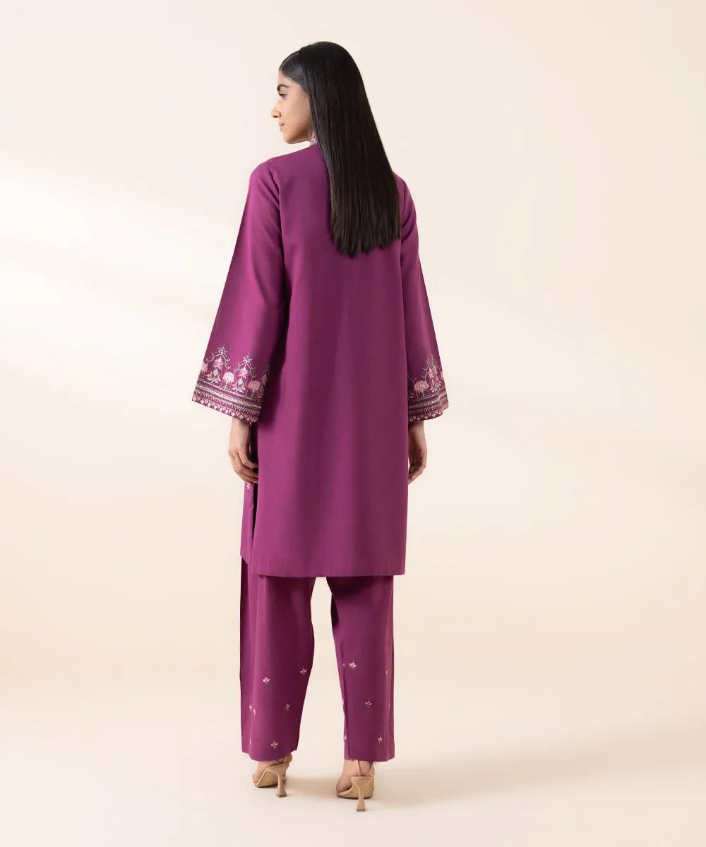 2 Piece - Embroidered Karandi Suit