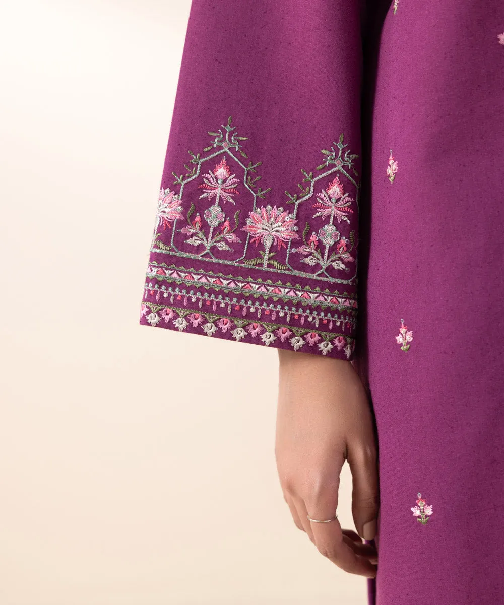 2 Piece - Embroidered Karandi Suit