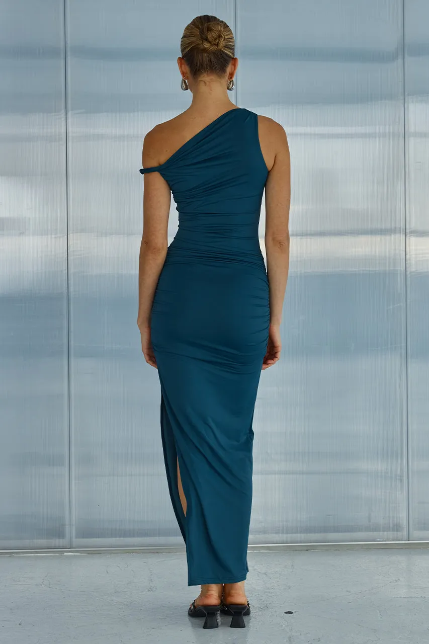 KARMINA MIDI DRESS - STEEL