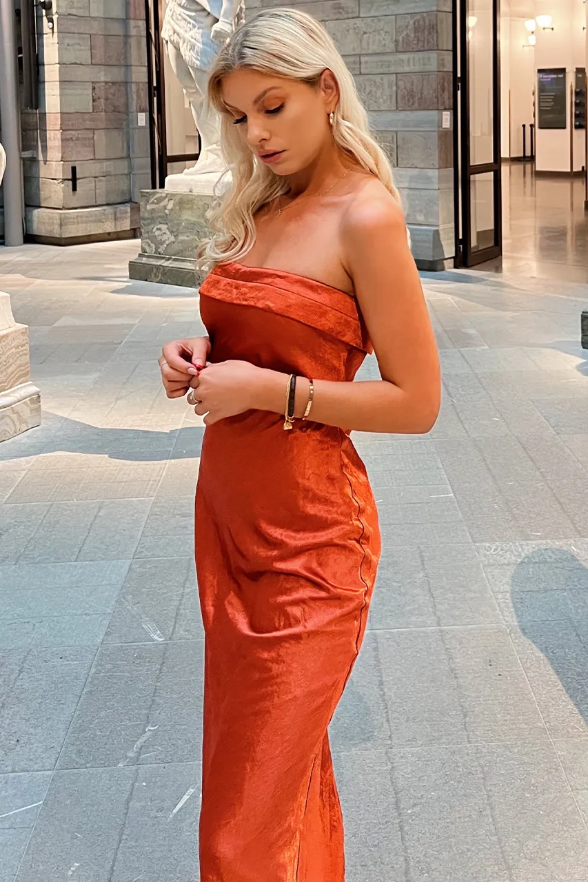 Leila Slip Dress - Copper