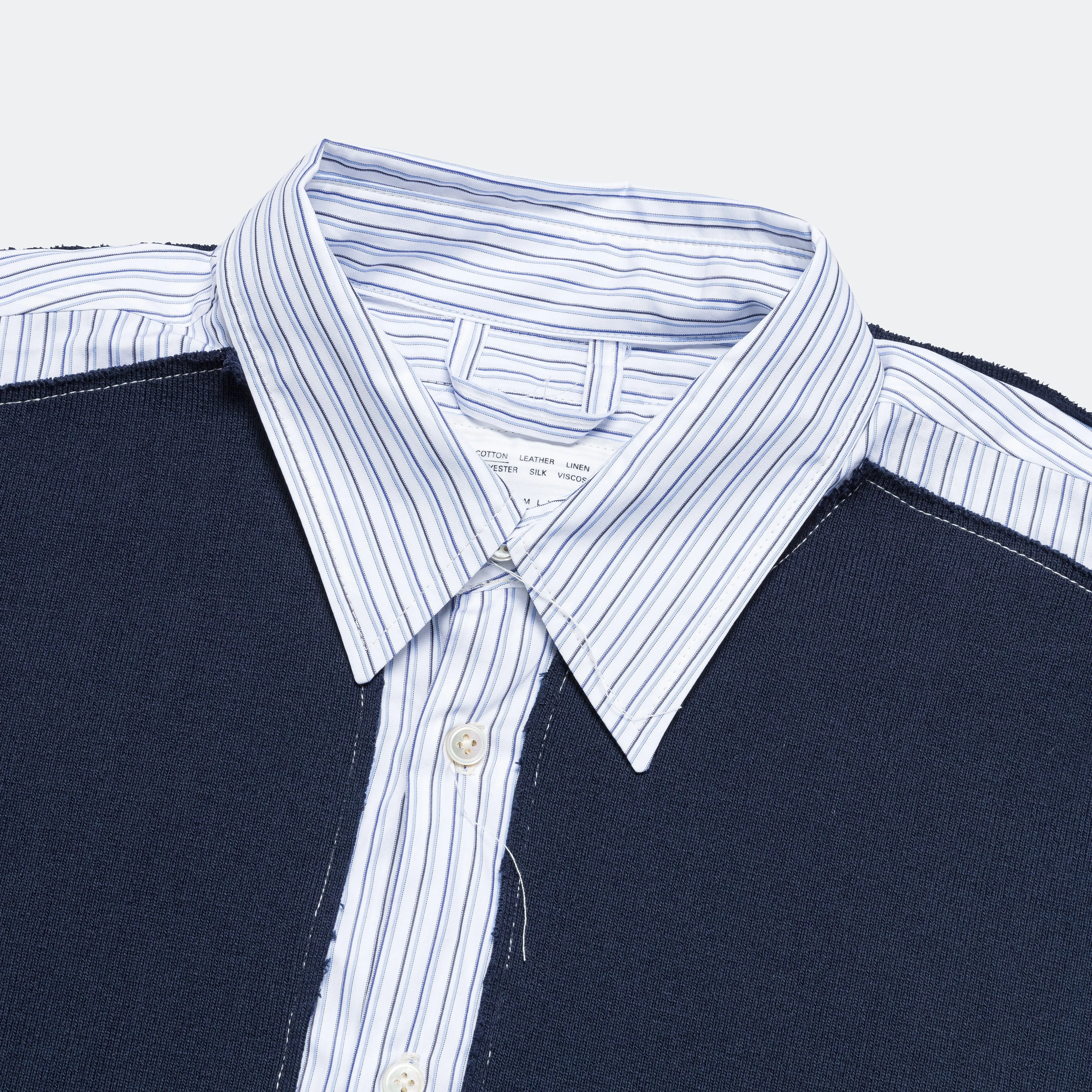Research Rib Piece Shirt - Blue
